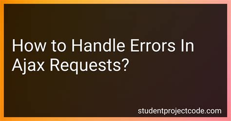 ajax request error